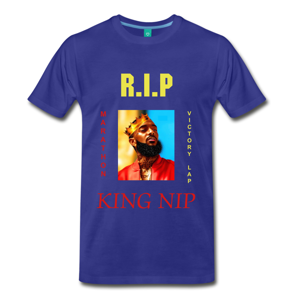 KING NIP TEE. - royal blue