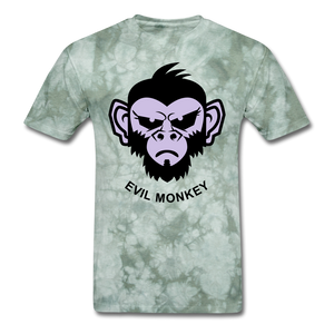 Monkey Tee - military green tie dye