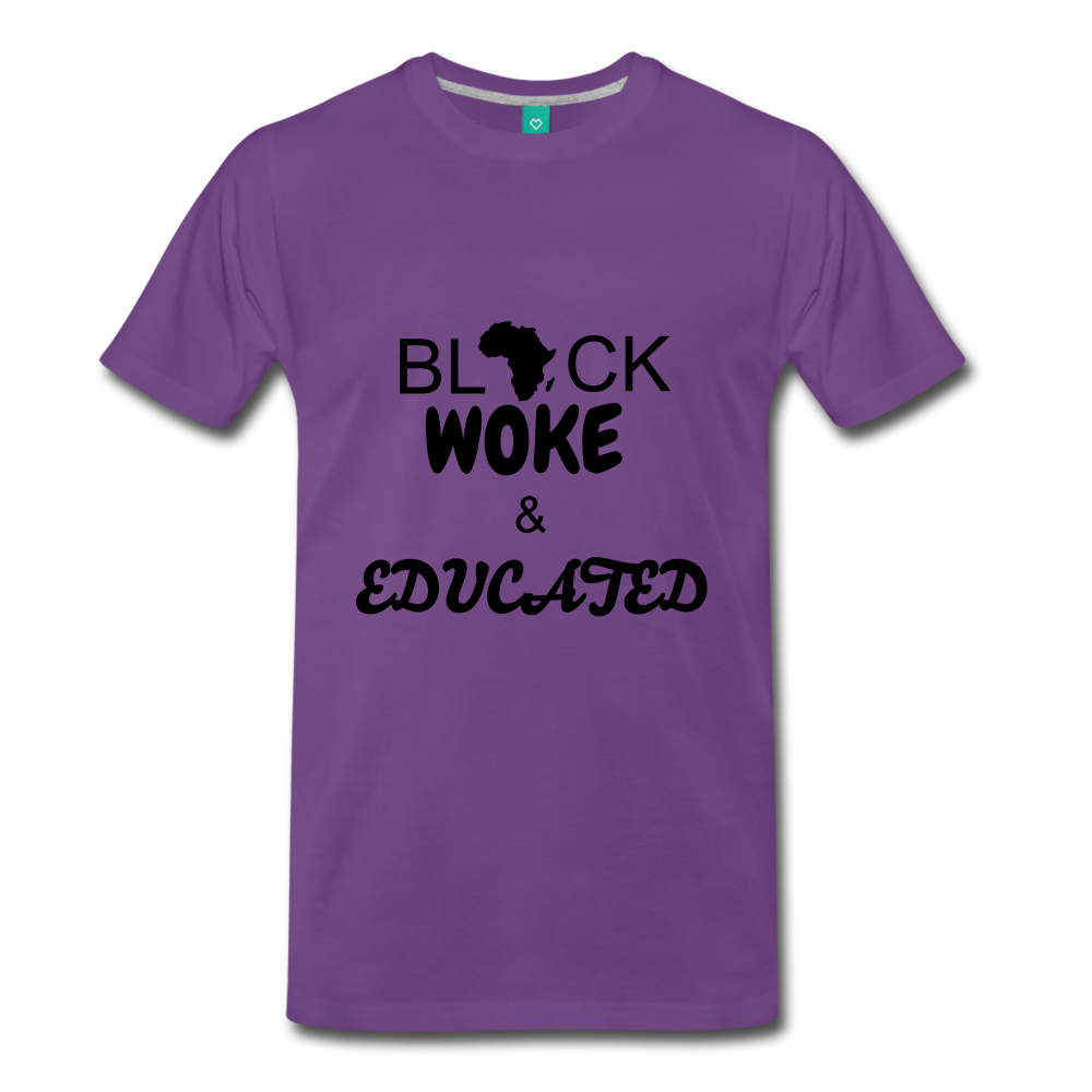 BLACK, WOKE, & EDUCATED - purple