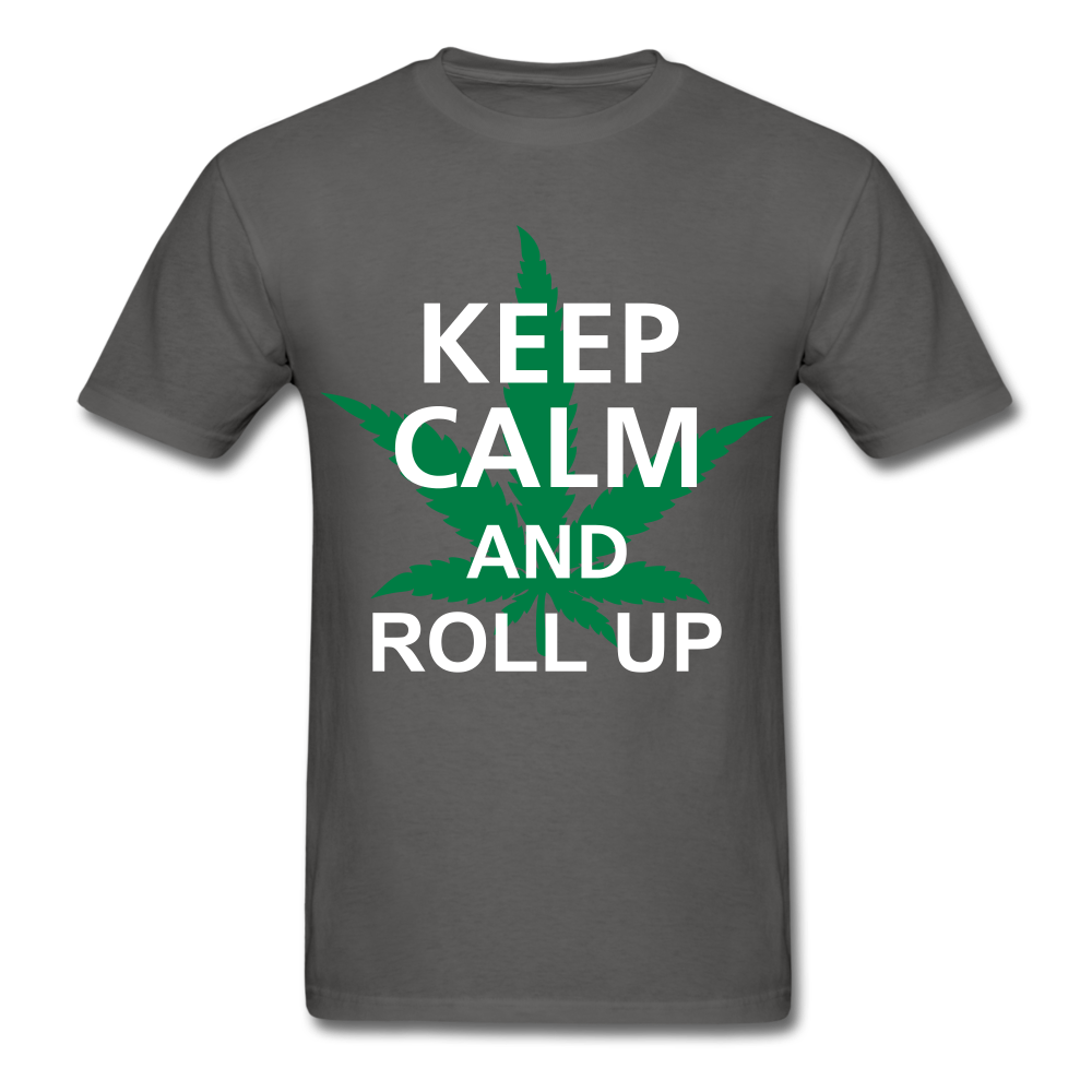 Roll Up Tee - charcoal