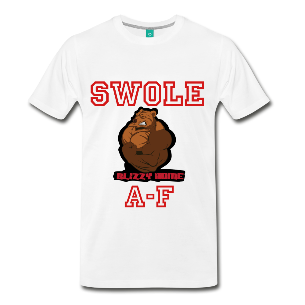 Swole AF tee - white