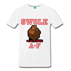 Swole AF tee - white