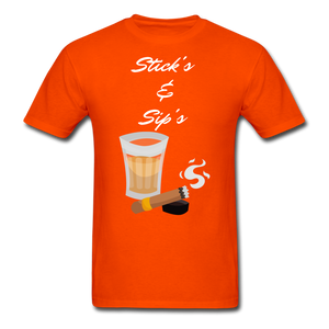 Sticks & Sip's Tee - orange
