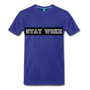 STAY WOKE TEE - royal blue