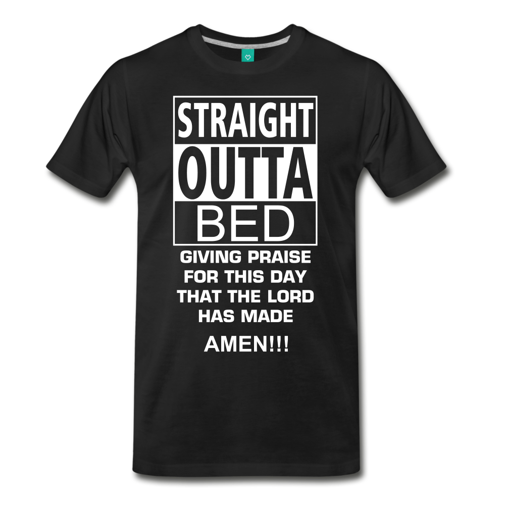 STRAIGHT OUTTA BED - black