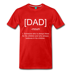 DAD TEE 1. - red