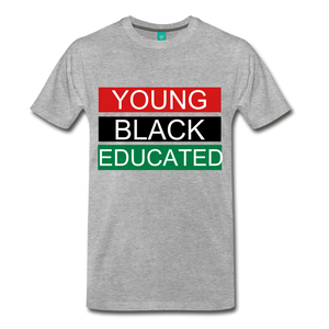 YOUNG BLACK EDUCATED - heather gray