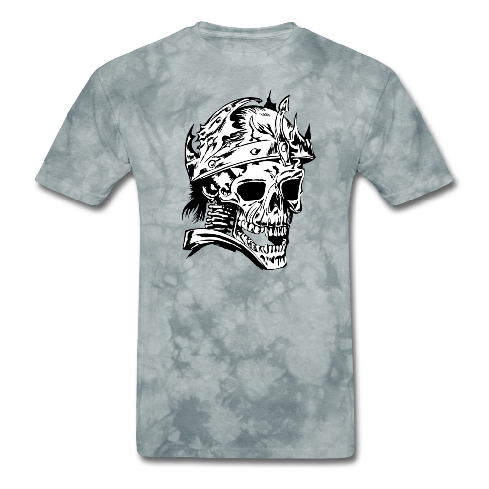 King Skull Tee - grey tie dye