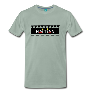 HAITIAN TEE. - steel green