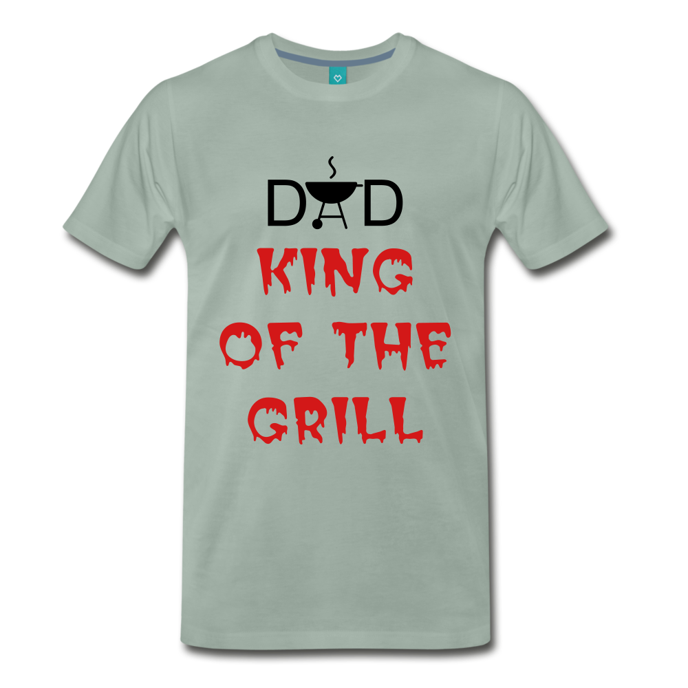 DAD KING OF THE GRILL - steel green