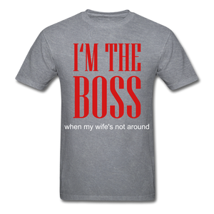 Boss Tee - mineral charcoal gray