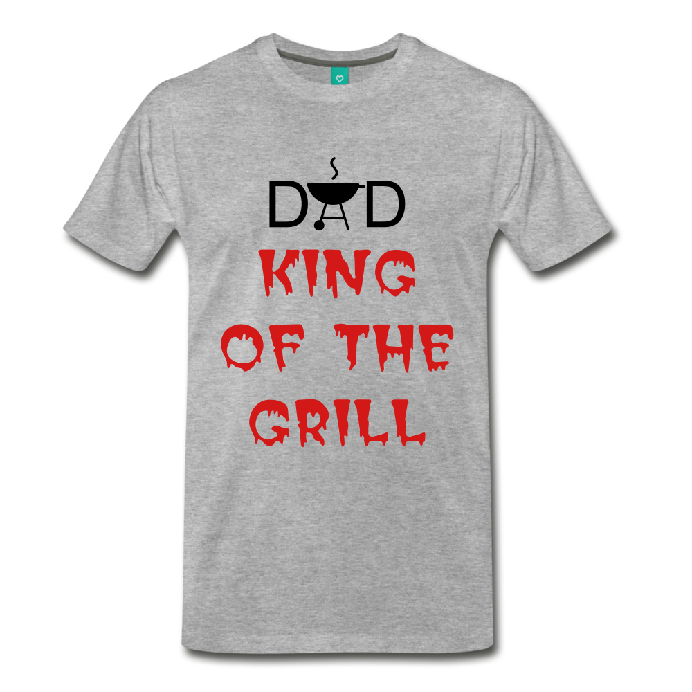 DAD KING OF THE GRILL - heather gray