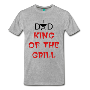 DAD KING OF THE GRILL - heather gray