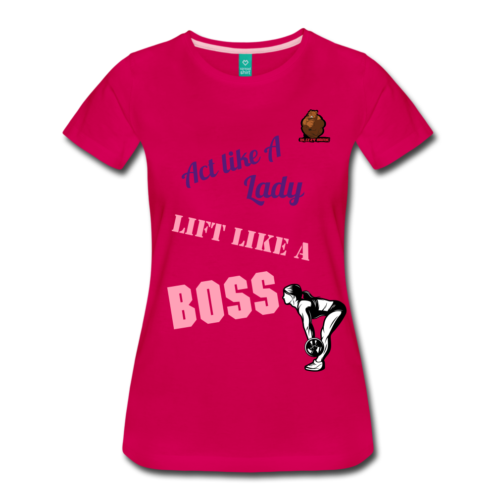 Lift like a boss. - dark pink