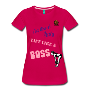 Lift like a boss. - dark pink