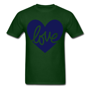 Love Tee. - forest green