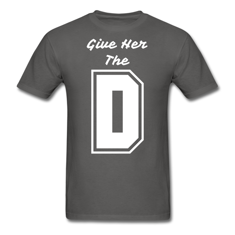 The D Tee - charcoal