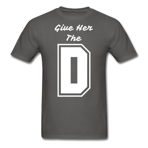 The D Tee - charcoal