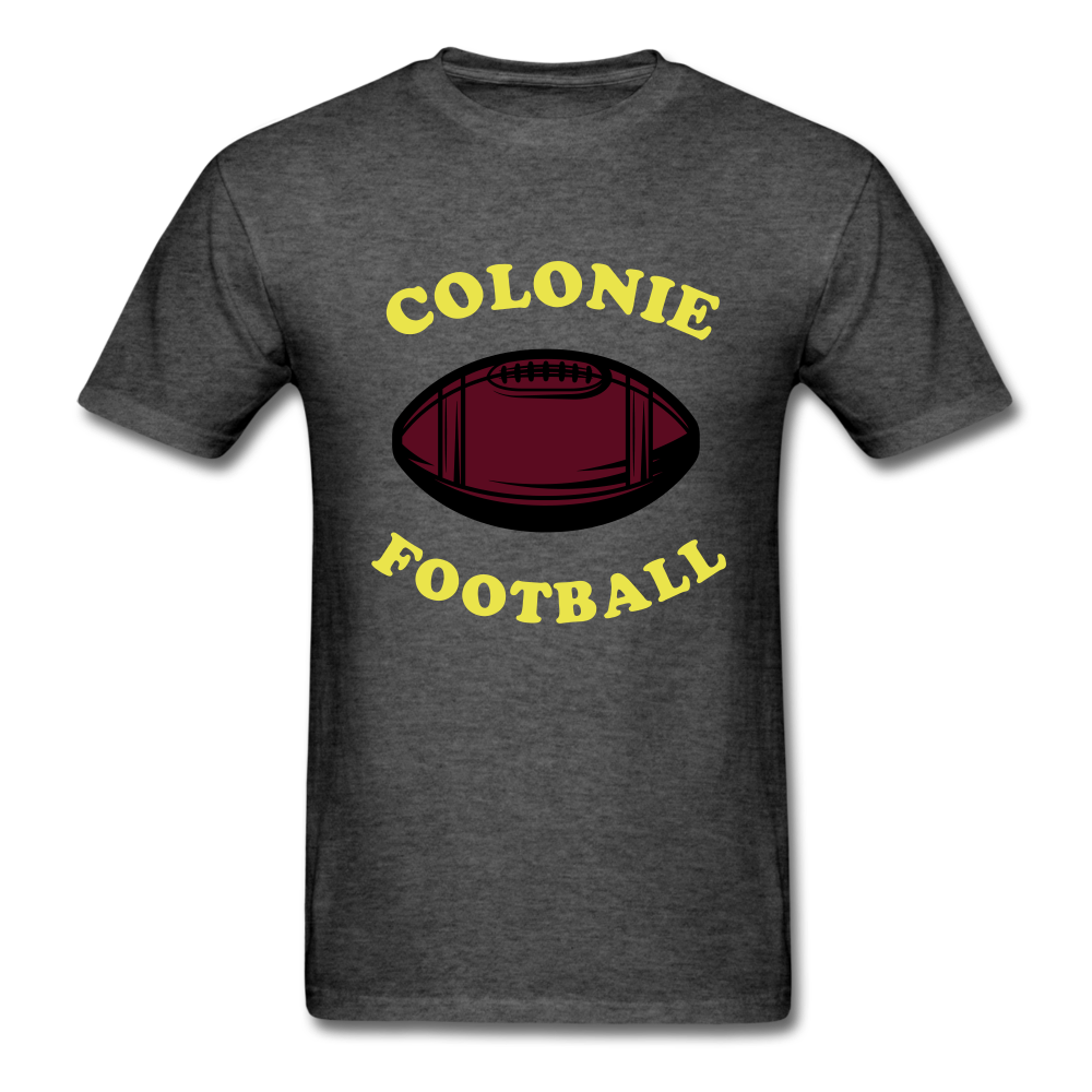 Colonie Football Tee - heather black