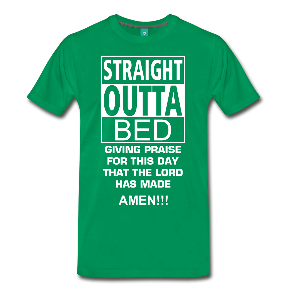STRAIGHT OUTTA BED - kelly green