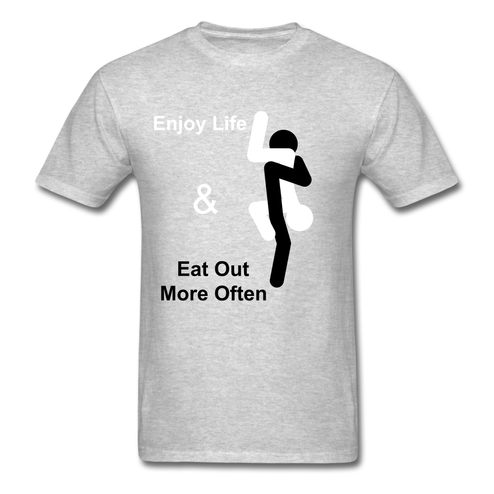Eat Out Tee - heather gray