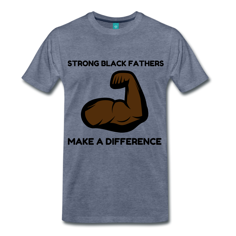 Strong Black Fathers - heather blue