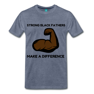 Strong Black Fathers - heather blue