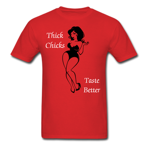 Thick Chicks Tee - red