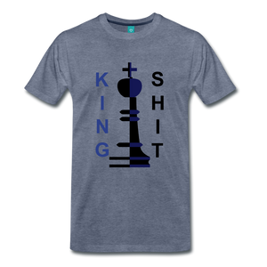 King Shit Tee - heather blue