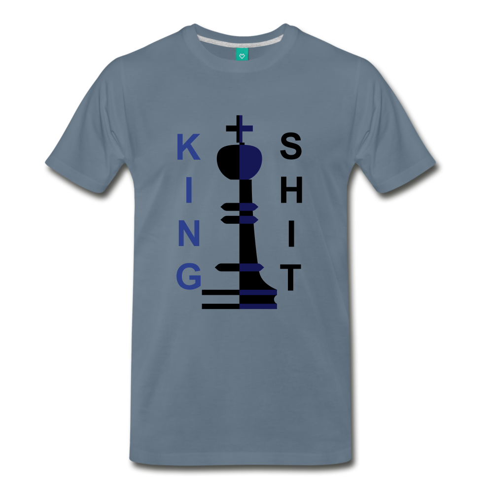 King Shit Tee - steel blue