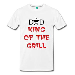 DAD KING OF THE GRILL - white