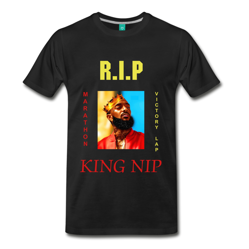 KING NIP TEE. - black