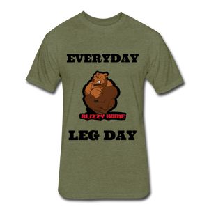 Everyday Leg Day Tee - heather military green