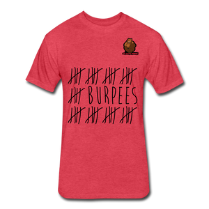 Burpees Tee - heather red