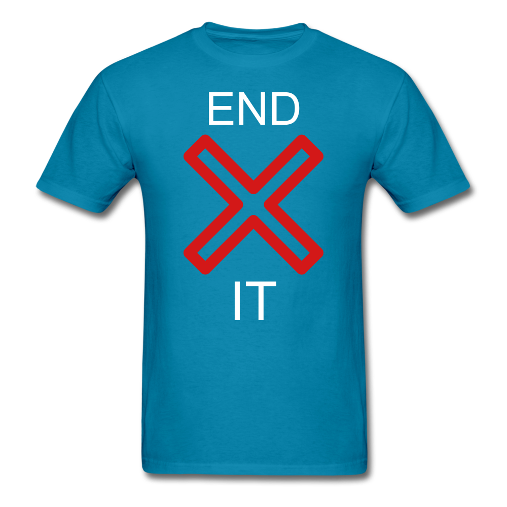 End It Tee - turquoise