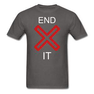 End It Tee - charcoal