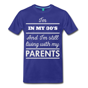 LIVING WITH MY PARENTS - royal blue