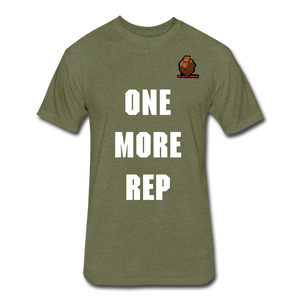 One More Rep Tee - heather military green