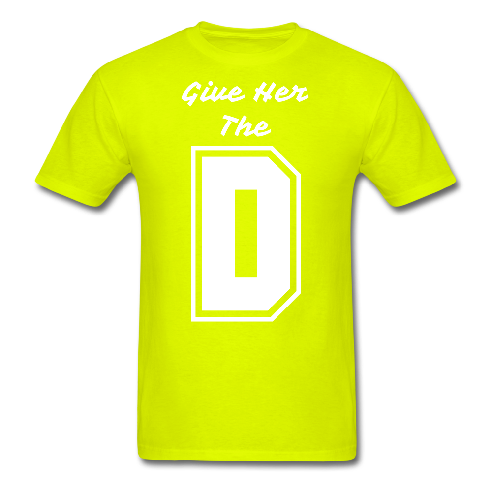 The D Tee - safety green