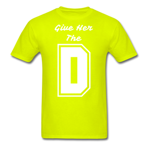 The D Tee - safety green
