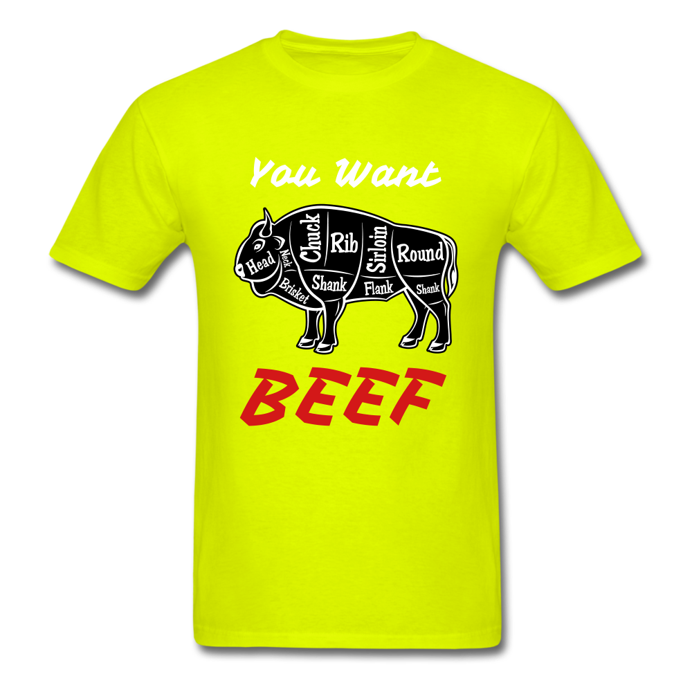 Beef Tee - safety green