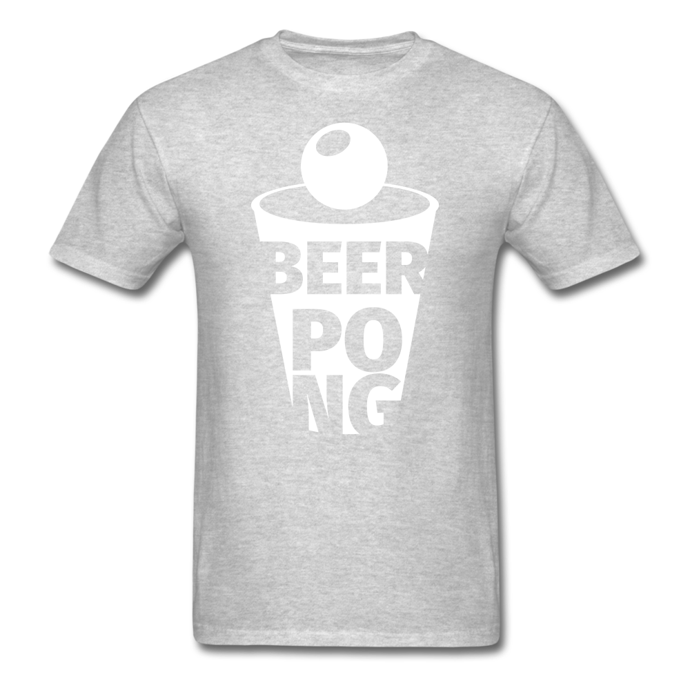 Beer Pong Tee - heather gray