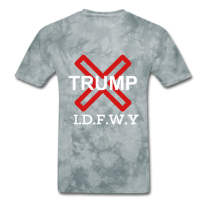 Trump Tee - grey tie dye