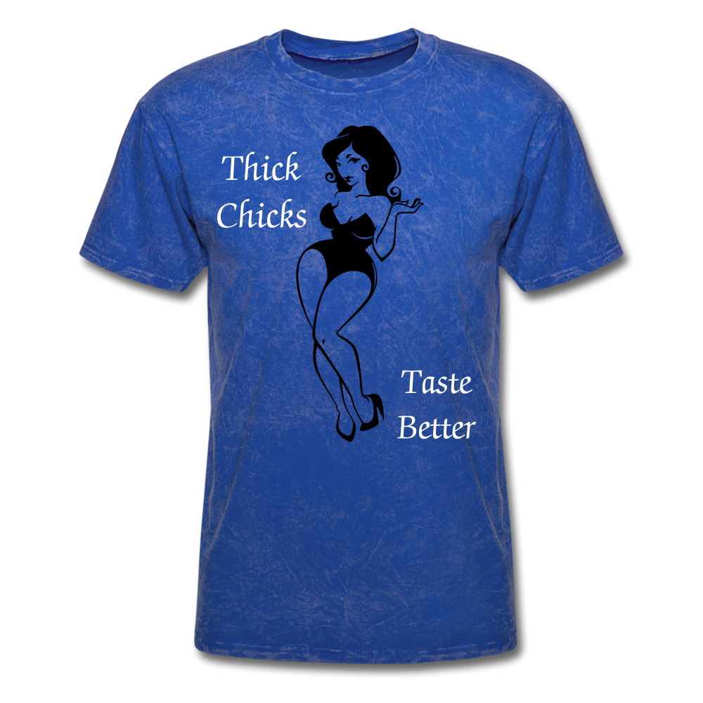 Thick Chicks Tee - mineral royal