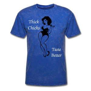 Thick Chicks Tee - mineral royal