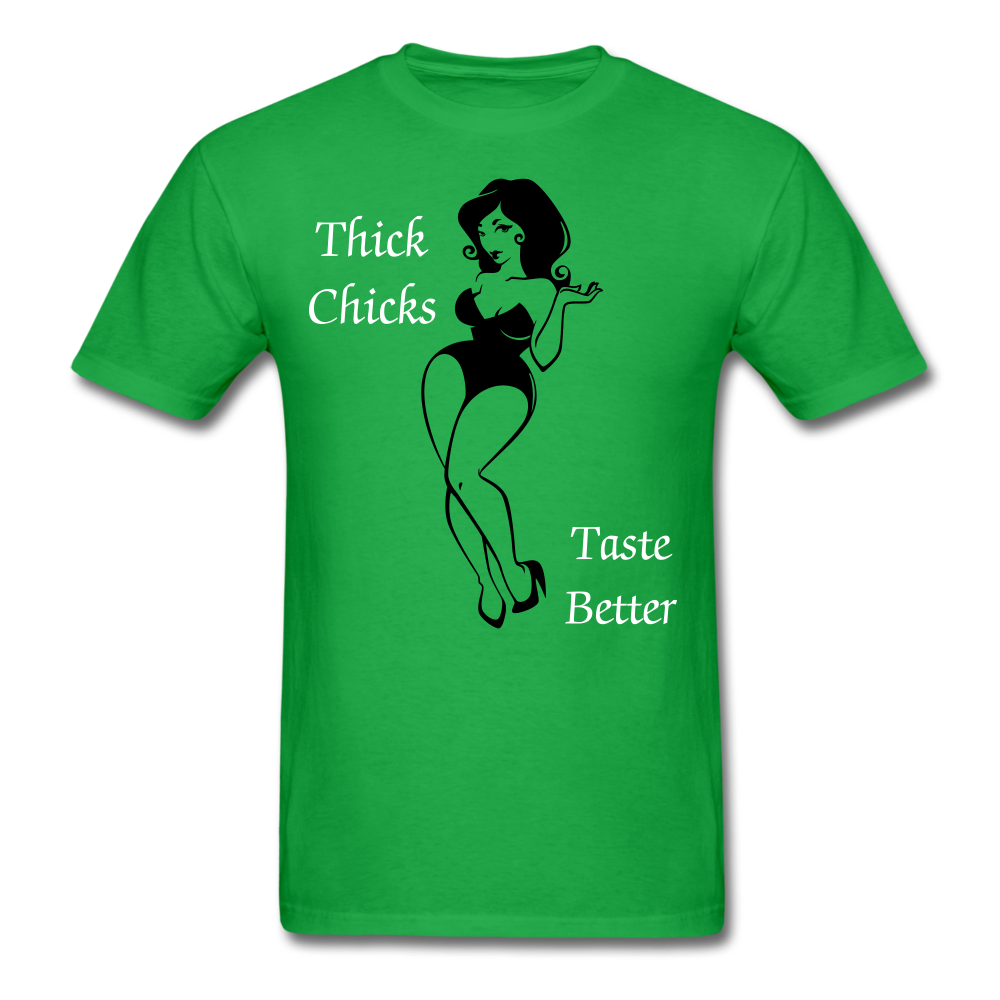 Thick Chicks Tee - bright green