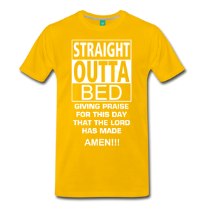 STRAIGHT OUTTA BED - sun yellow