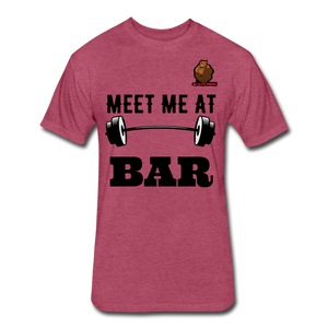 Meet Me at the Bar Tee - heather burgundy