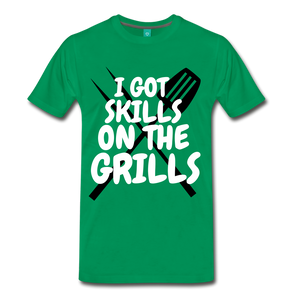 Skills On Grills Tee - kelly green