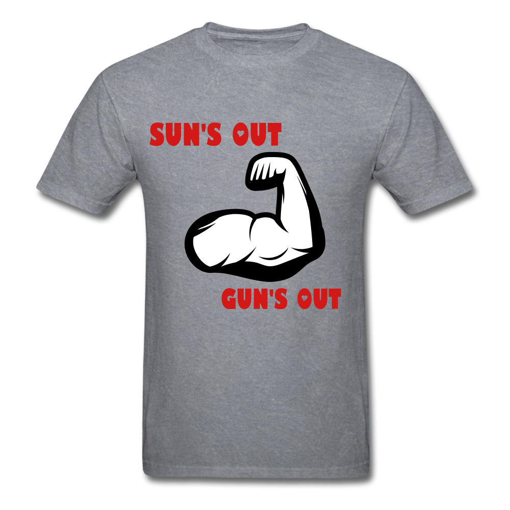 Gun's Out Tee. - mineral charcoal gray